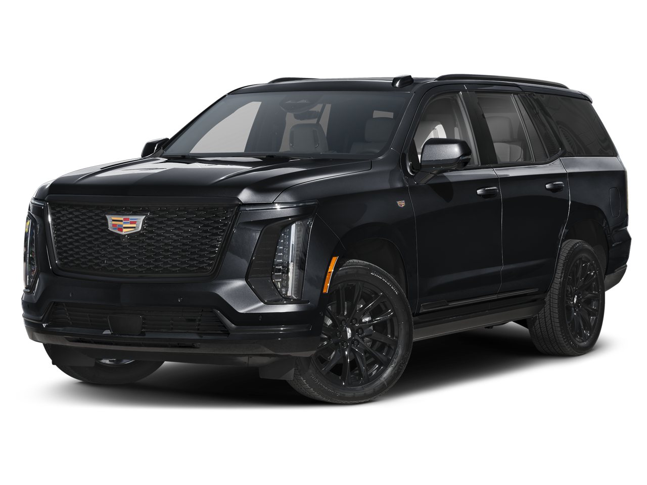 2025 Cadillac Escalade 4WD Sport in Black Raven — front three-quarter view