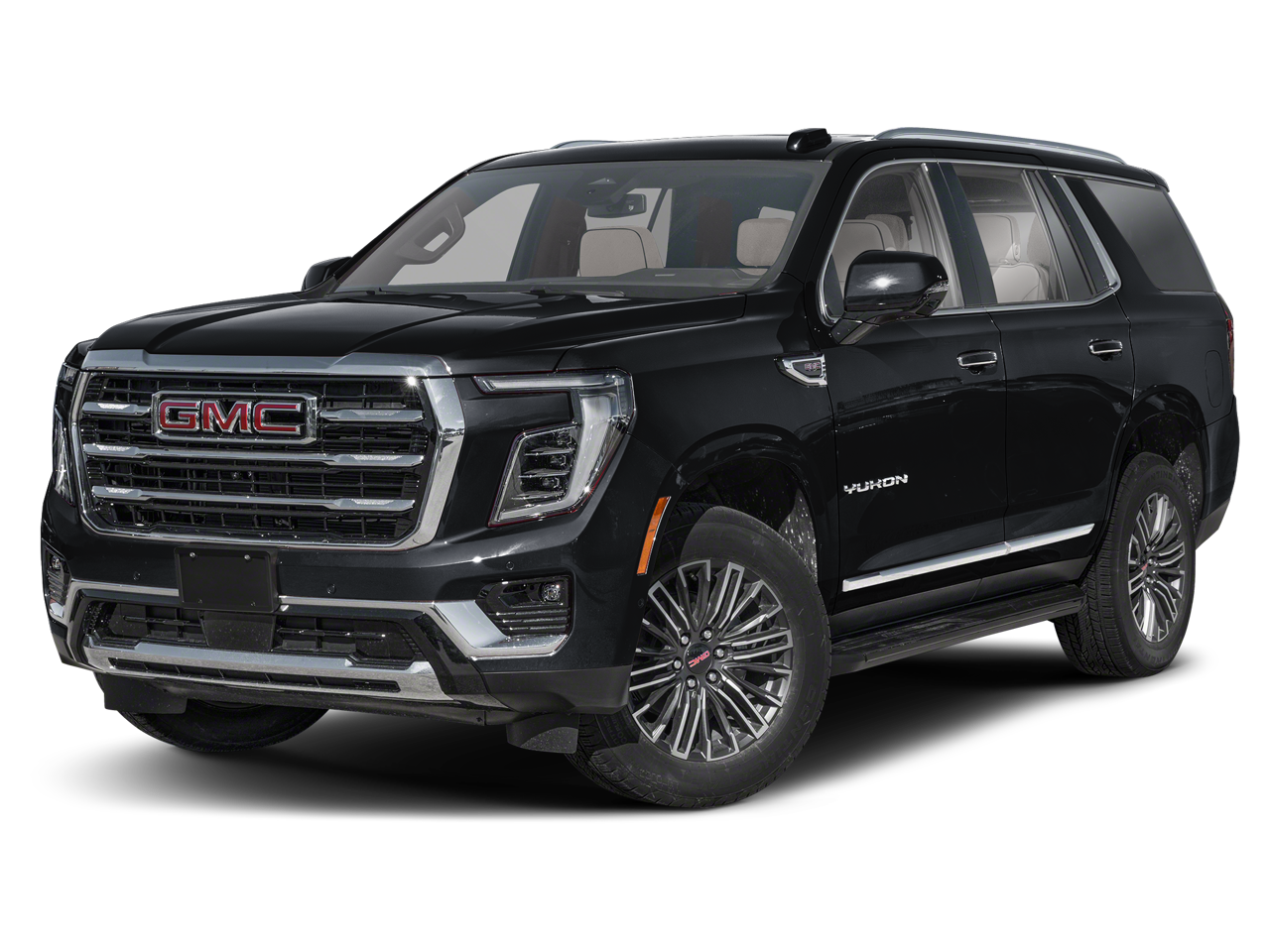 2025 GMC Yukon AT4 in Onyx Black — front three-quarter view