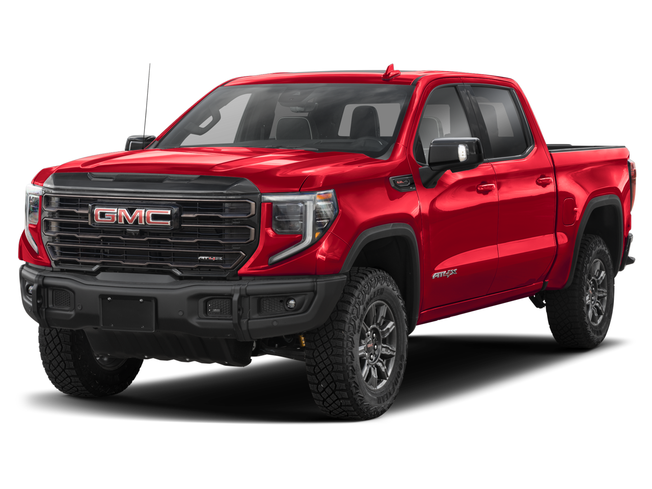 2026 GMC Sierra 1500 AT4X in Sterling Metallic — front three-quarter view
