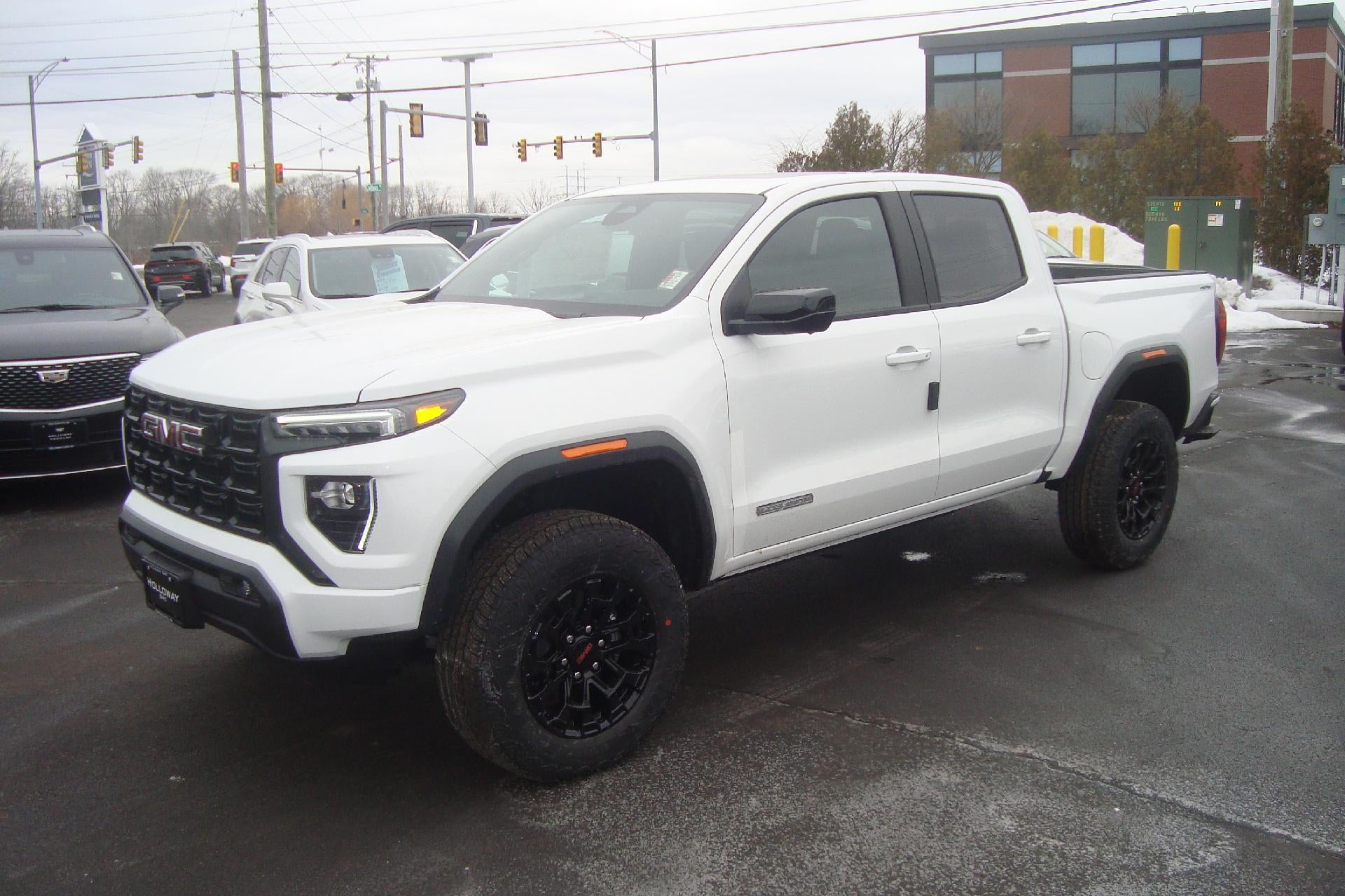 2026 GMC Canyon Elevation in Summit White — front three-quarter view