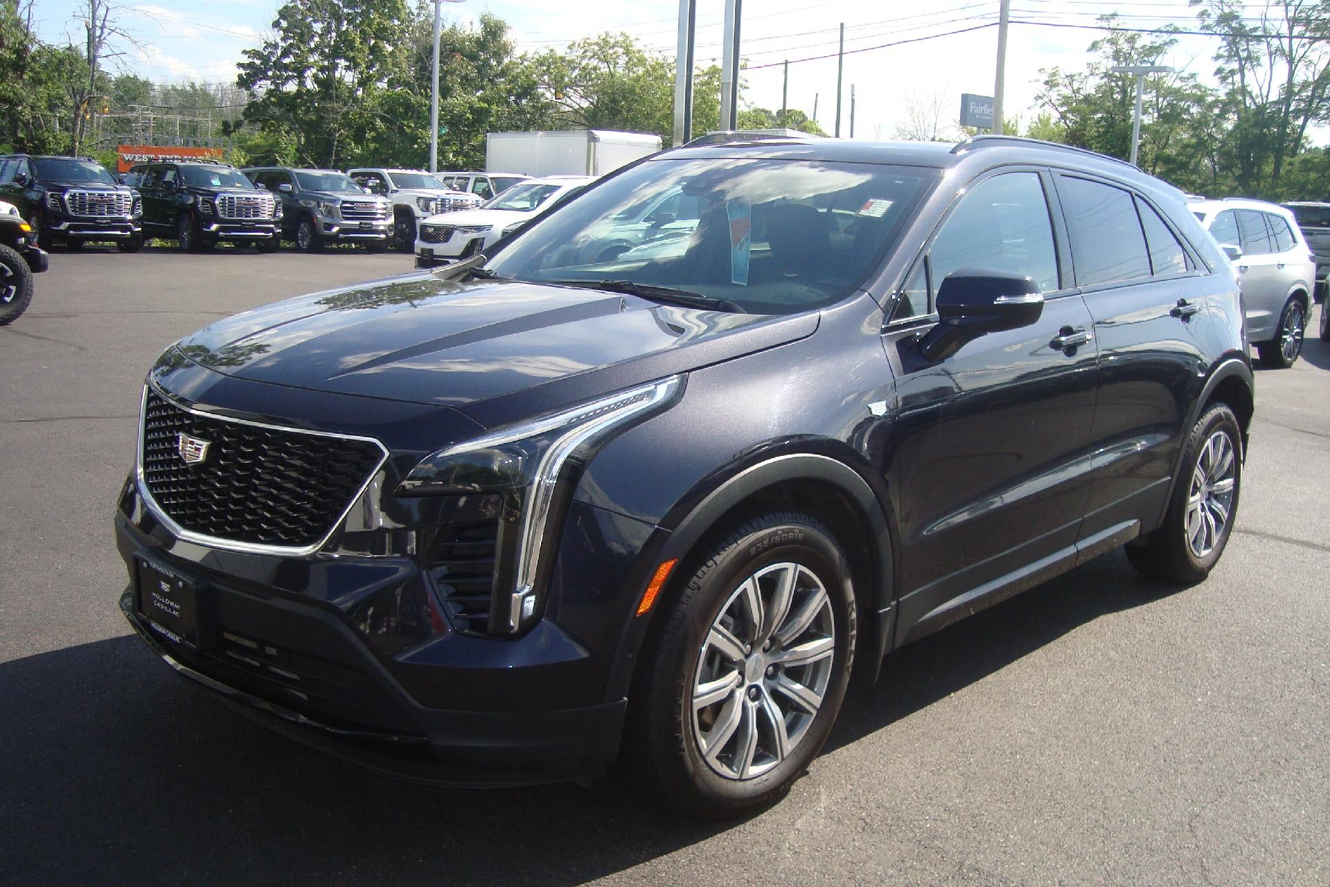 2022 Cadillac XT4 AWD Sport in Galactic Grey Metallic — front three-quarter view