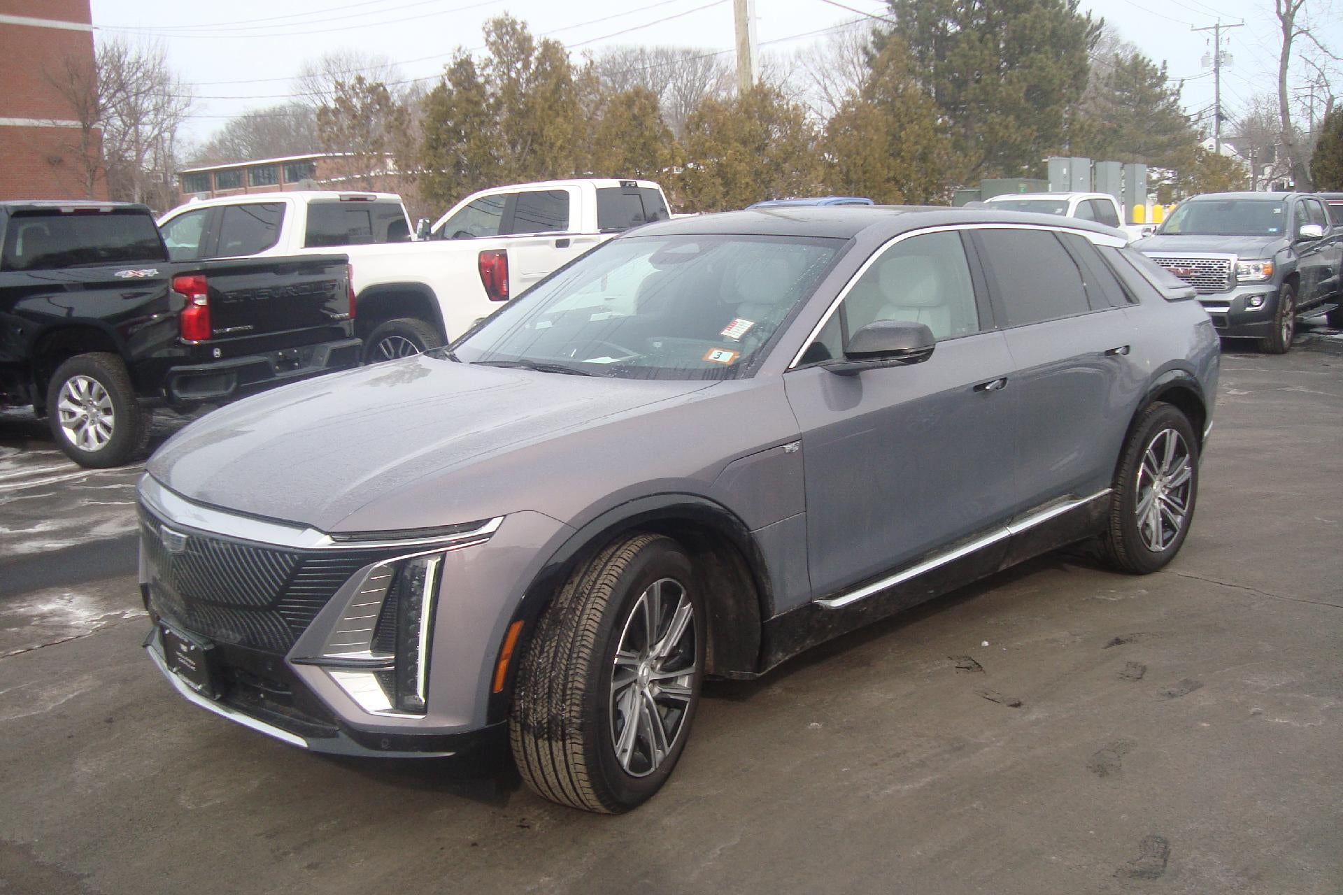2024 Cadillac LYRIQ Luxury in Celestial Metallic — front three-quarter view
