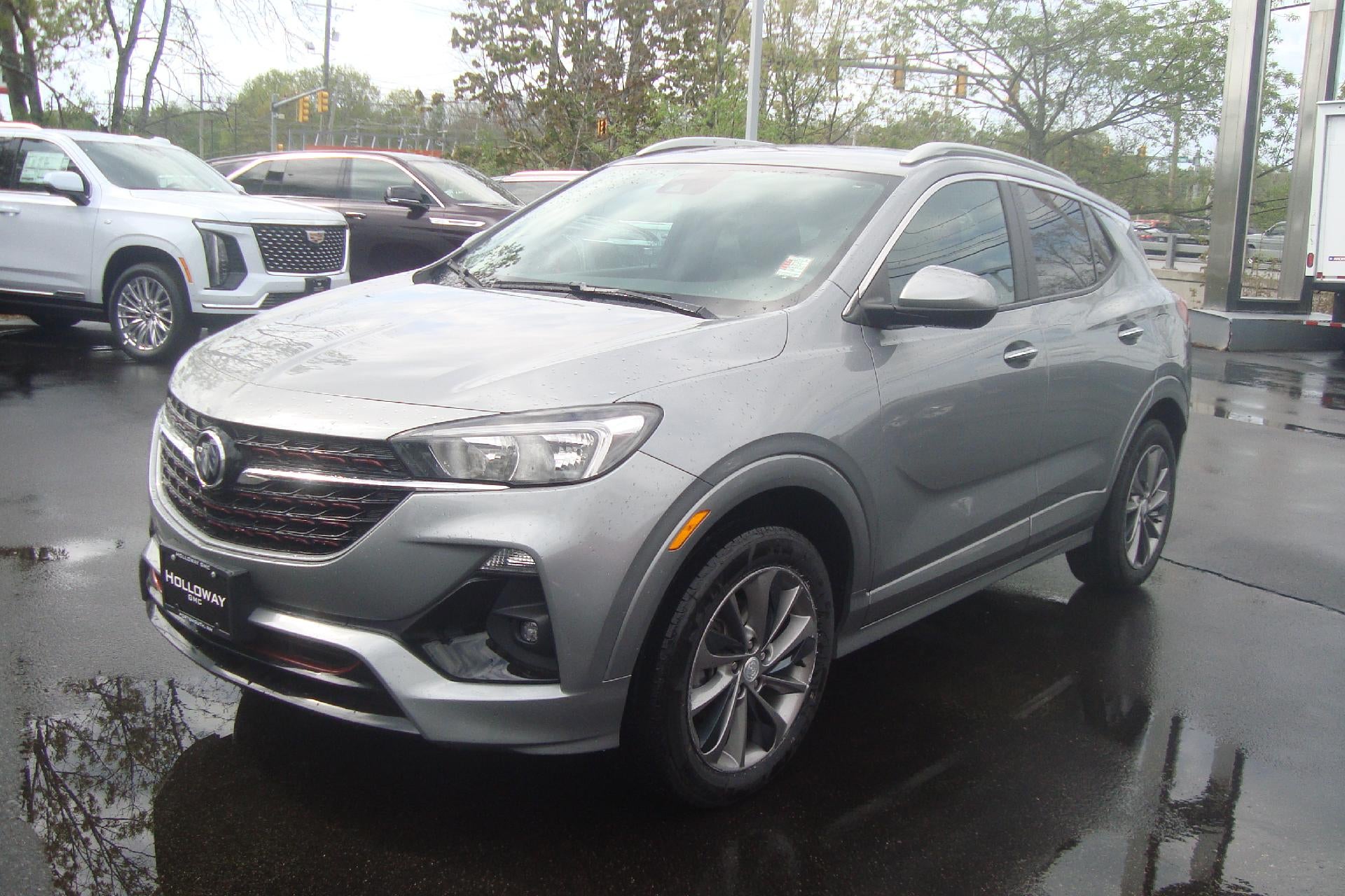 2023 Buick Encore GX Select in Moonstone Gray Metallic — front three-quarter view