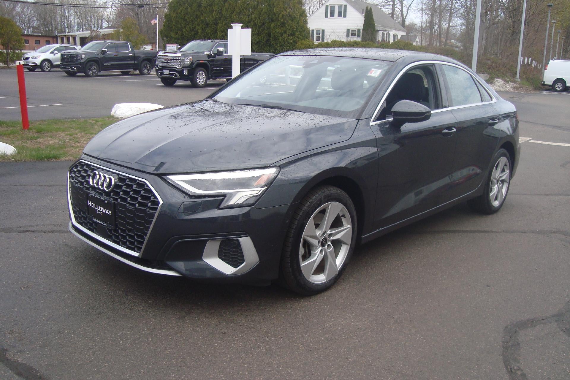 2024 Audi A3 Premium Plus in Gray — front three-quarter view